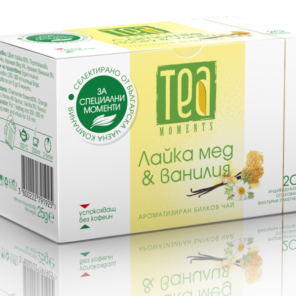 CEAI MIERE VANILIE CEAI DE MUȘEȚEL CU MIERE ȘI VANILIE 40G/20BUC - imagine 1