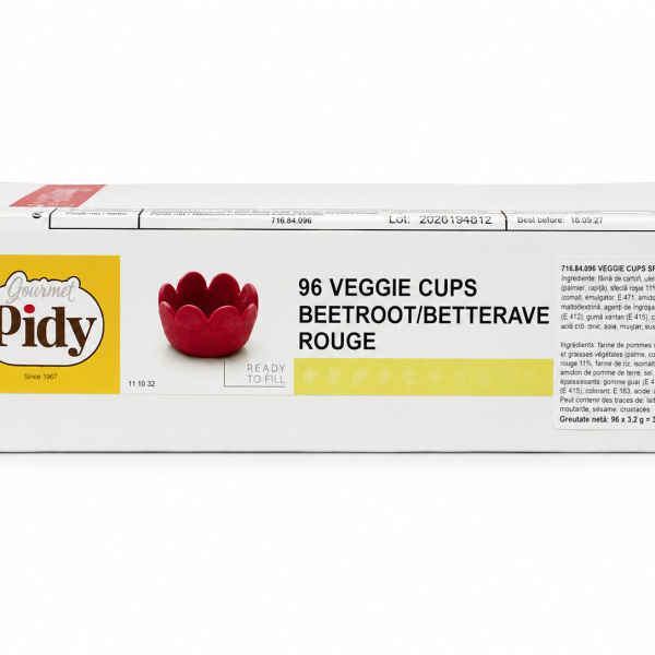 VEGGIE CUPS BEETROOT 3.2CM 3.2G/96BUC
