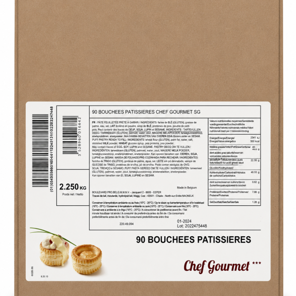 BOUCHEES PATISSIERES 90BUC