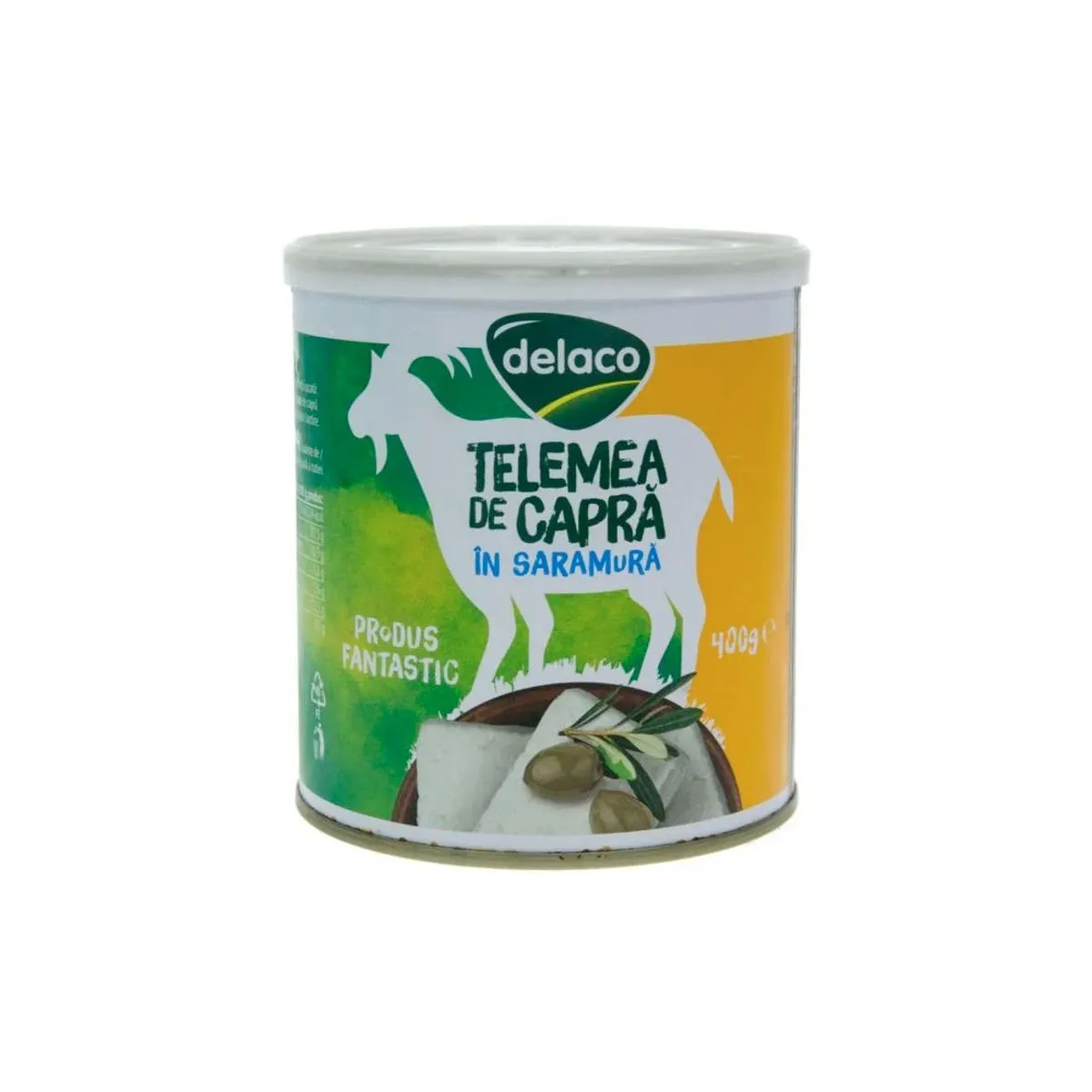 TELEMEA CAPRA TELEMEA DE CAPRĂ ÎN SARAMURĂ DELACO, 400G - imagine 1